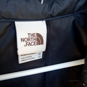 North face Button down casual jacket. Black with gray dots. Basically new jacket